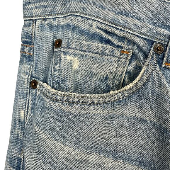 7 For All Mankind 7FAM Mens Slouchy Fit Button Fly Jeans Light Wash sz 36 x 31 - Picture 5 of 13